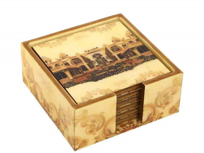 Buy Afreen Set Of 6 Coaster at LuxeHome photo 2